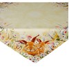 Raebel Tablecloth - Light Yellow / Colourful Embroidery Print Rabbits