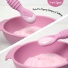 PrimaStella Unbreakable Silicone Non-Slip Bowl and Chew Spoon Set for