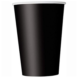 Premium Black Paper Cups - 9 oz (Pack of 14) - Elegant & Eco-Friendly Party Drinkware - Perfect for Birthdays, Showers, & Special Celebrations