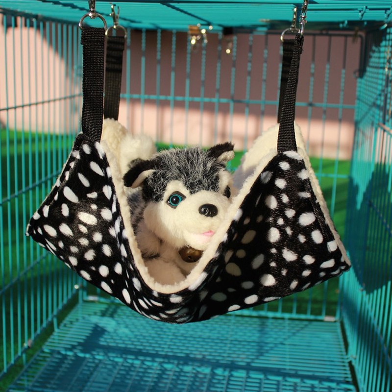 Parts Express Pet Cage Hammock, Polyester Polka Dot Small Pet