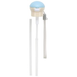 Skater PSHC5S-A Plastic Bottle, Straw Cap, 11.8 fl oz (350 ml), 16.9 fl oz (500 ml), Includes Carrying Case, Blue X White