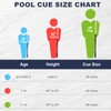 AB Earth 36”/42”/48” Canadian Maple Billiard Short Pool Cues for