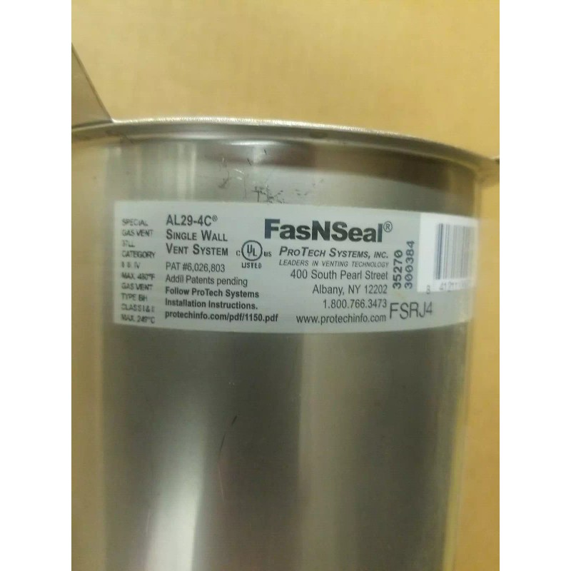 Duravent FSRJ4 FasNSeal Tall Cone Roof Jack