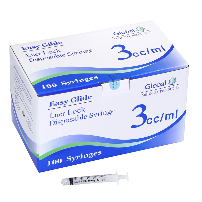 3 cc/ml 10 pcs Syringe w/o Needles New Sterile Disposable