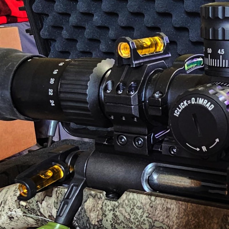 Paike 2 Pcs Magnetic Magnet Bubble Spirit Level Scope Leveling