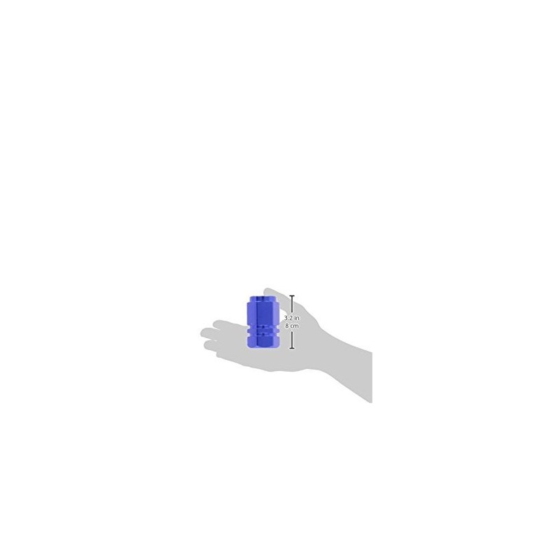 Sumex 4006925 Aluminium Hexagonal Valve Caps Blue