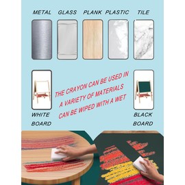 luckyrain Washable Crayons for Kids, 24 Colors Washable Toddler Crayons, Non-Toxic Baby Crayons, Coloring Art Supplies, Gift for Boys and Girls Back to School