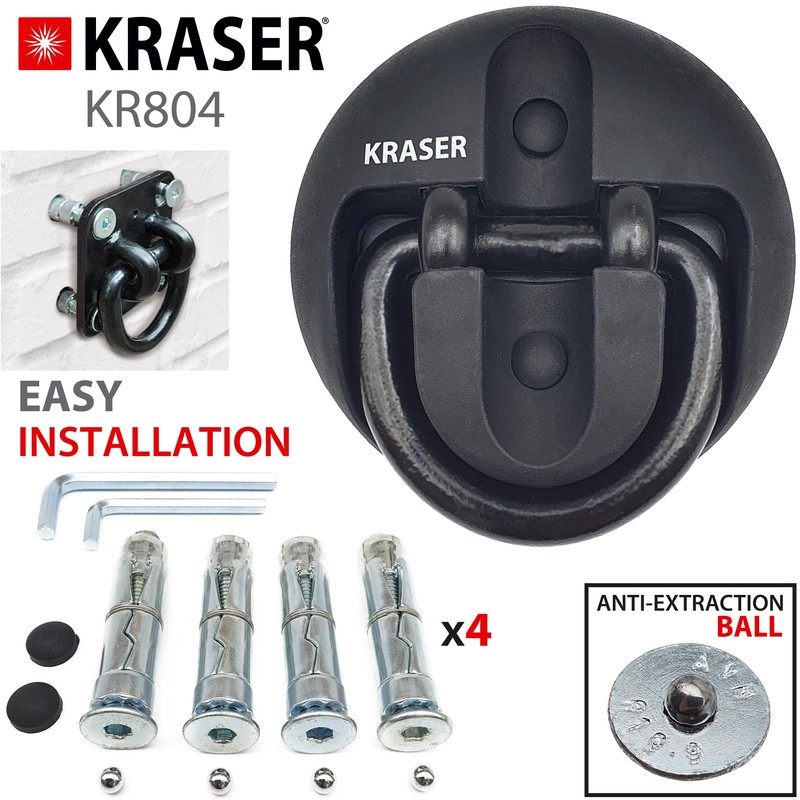 KRASER KR804 Security Anchor, Ground & Wall Anti-Theft Motorcycle Fixation
