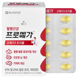 Promega Omega-3 Triple 39.24g, 60 tablets, 1 pack / 프로메가 오메가3 트리플 39.24g, 60정, 1개