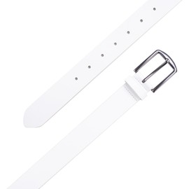 KM Legend mens Leather - Classic & Fashion for Work Business and CasualBelt, Crocodile White, 44