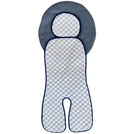 Little Dedi Iceberg Car Seat Liner - 4D Iceberg Fabric, Quick-Dry, Universal Fit, Oeko-Tex Certified, Refreshing Comfort for Strollers and Car Seats (Blue, 12x31)