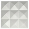 SoundAssured 3D Wall Panel - Pyramid - White - Acoustic Diffuser Panel - Acoustic Diffusion