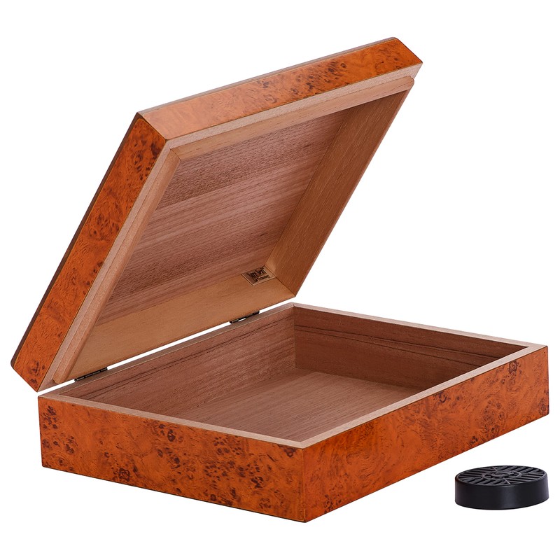 Humidor Supreme Traveler Humidor, 20 Cigar Capacity, Premium Kiln-Dried Spanish