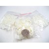 50Sets T5 1.2cm Off White Cream Plastic Resin Snaps Button