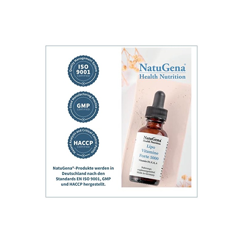 NautGena Lipo VitamineForte 500 Vitamin D3 E K A for