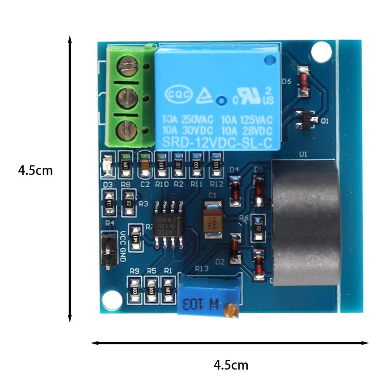 DollaTek 2 12v 5a Ac Current Sensor Relay Module Adjustable