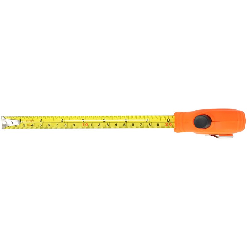 com-four® 2 x Tape Measure with Belt Clip for Household