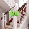 14 x 8'' Lime Green and Red Christmas Tree Topper