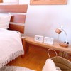 RHYTHM 8RE675SR03 Alarm Clock, Continuous Second Hand, A6 Size, Interior