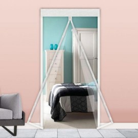 1pc 120x210 Magnetic Vinyl Door Curtain for Winter, Draft Stopper, Heating/Windproof Vinyl, for Front Door 120cm x 210cm