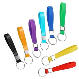 Vorythm 8PCS Key Rings with Tags - Durable Key Fob Keychains for Organization and Identification