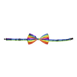 Widmann 05737 - Fliege Regenbogen, Accessoire, Karneval, Fasching, Mottoparty