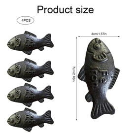 4PCS Iron Fish for Cooking, Iron Fish Add to Water and Food, for Vegans, Athletes, Pregnant Kids and Women Effective Cooking Tool