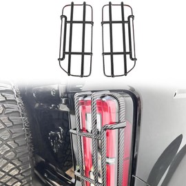 POETRYXIAO Tail Light Cover Guard for 2021-2023 Ford Bronco(Not Fits Bronco Sport), Stylish Off-road Style Taillight Trim,Rear Light Lamps Guards for Bronco Accessories(Carbon Fibre)