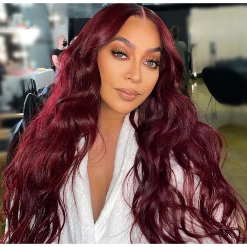 Bonniful Peluca Larga Dama Fibra Natural Cabello Ondulada Resiste