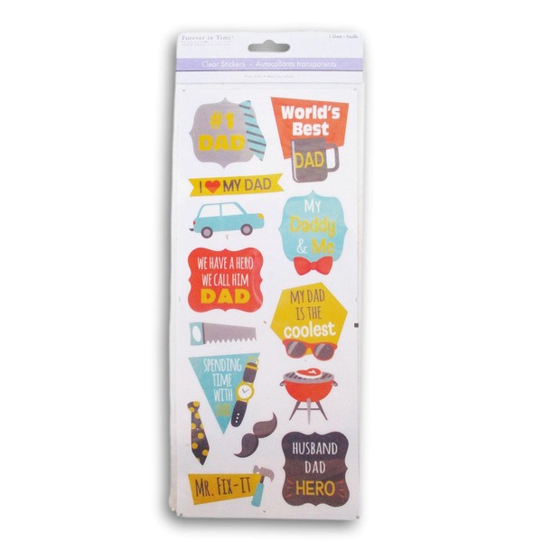 Dad Father's Day Stickers for Journaling, Scrapbooking, Cardmaking, Arts &