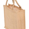 PAQUETE 5 Bolsas de Yute con asas de algodón e