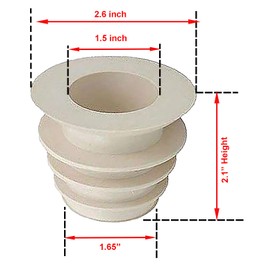 ATIE In-ground Pool Skimmer Cone Adapter Valve Cuff Compatible with Zodiac Baracuda Valve Cuff W70263, R0527600, W63900 to Connect Automatic Pool Cleaner or Pool Vacuum Hose to Pool Skimmer (2 Pack)