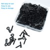 Unlorspy 100 Sets Black Picture Frame Backing Clips Metal Frame