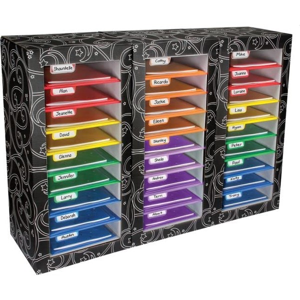 Classroom Mail Center™ - 27-Slot, 6-Color Grouping
