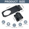 2Pcs Cabinet Password Rotary Hasp Locks,4 Inch Keyless Combination Lock