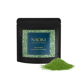 Naoki Matcha Mezcla Ceremonial Superior Auténtico Té Verde Matcha Japonés En Polvo De Primera Cosecha, De Grado Ceremonial, De Uji, Kioto (50 G1,75