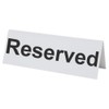 12 Flexible Plastic Reserved Table Signs - BarBits Tabletop Tent