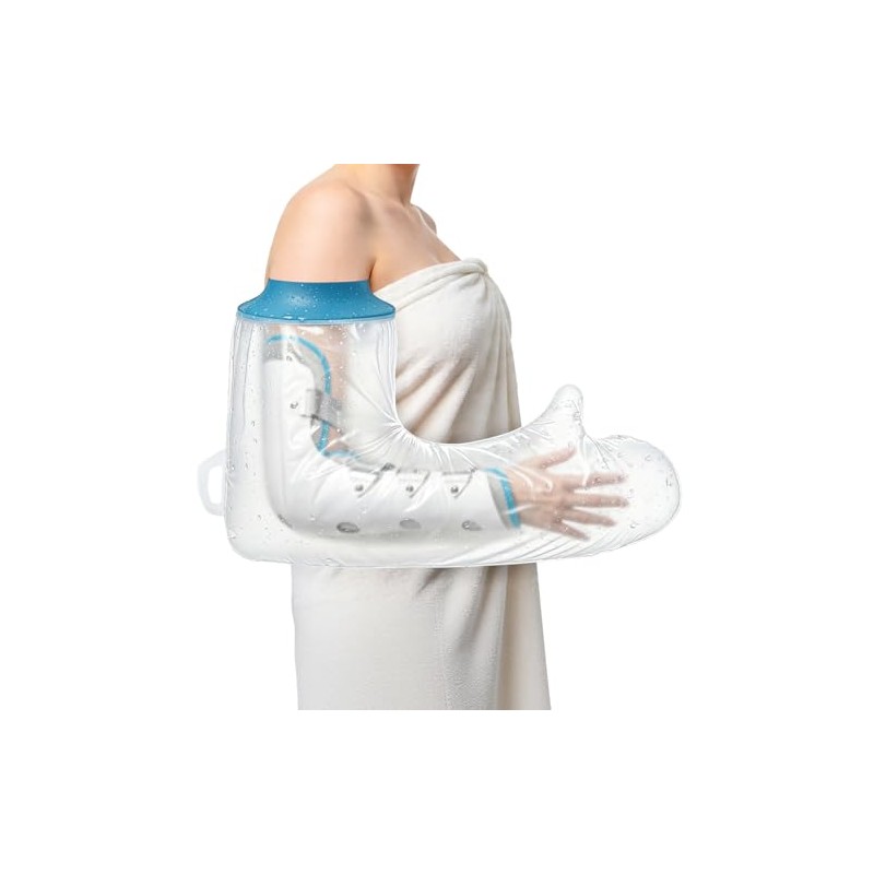Waterproof Cast Covers for Shower Arm Adult, Reusable Full Arm