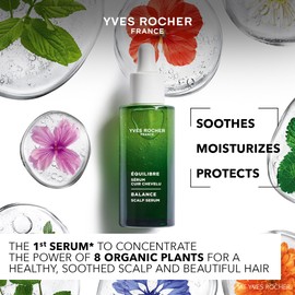 Yves Rocher Balance Scalp Serum | Soothes, Moisturizes & Protects Scalp | Shinier & Stronger Hair | All Hair Types | 50 ml