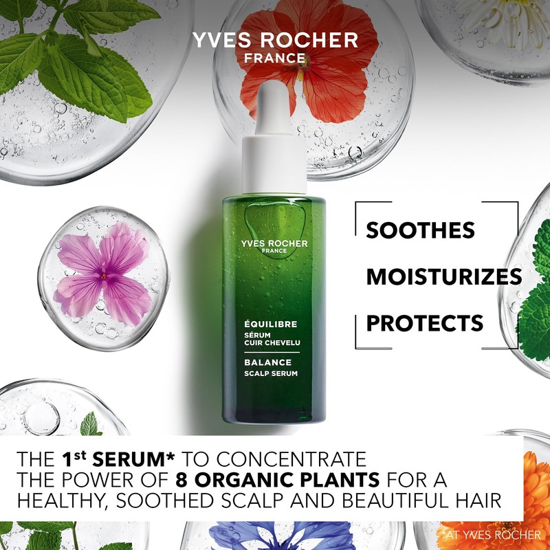 Yves Rocher Balance Scalp Serum | Soothes, Moisturizes & Protects