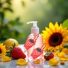 2 Pcs Strawberry Empty Travel Hand Sanitizer Bottle, Silicone Sleeve