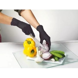 Negro Guantes Negros 100 Pzas Talla Nitrilo Chico