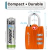 Fosmon TSA Accepted Luggage Locks (4-Pack), Open Alert Indicator TSA