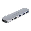 Delock USB C HUB for MacBook, 6-in-1, USB-C Adapter, Thunderbolt