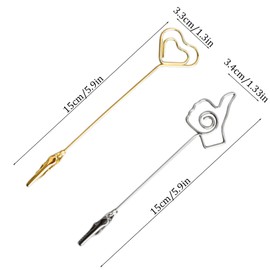 5PCS Clips for Joints, Place Card Holders, Multi-Functional Picture Holders for Tables, Metal Matchstick Extenders, Bracelet Helper Tool for Jewelry Bracelet Necklace