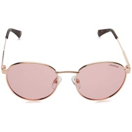 Polaroid Unisex Sunglasses, Gold copper.