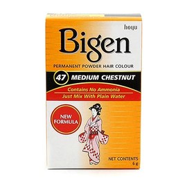 Bigen Tinte Polvo, Castaño Oscuro, 6 g