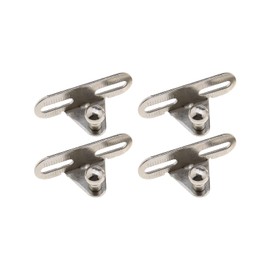 Be In Your Mind 10mm Car Ball Bolt Mounting Brackets for 10mm Ball Pan Metal 10mm/0.39" Pack of 4