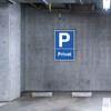 Privat Parkplatz Sign, 20 x 30 cm, Made of Sturdy