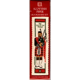 Scottish Piper Bookmark - Cross Stitch Kit